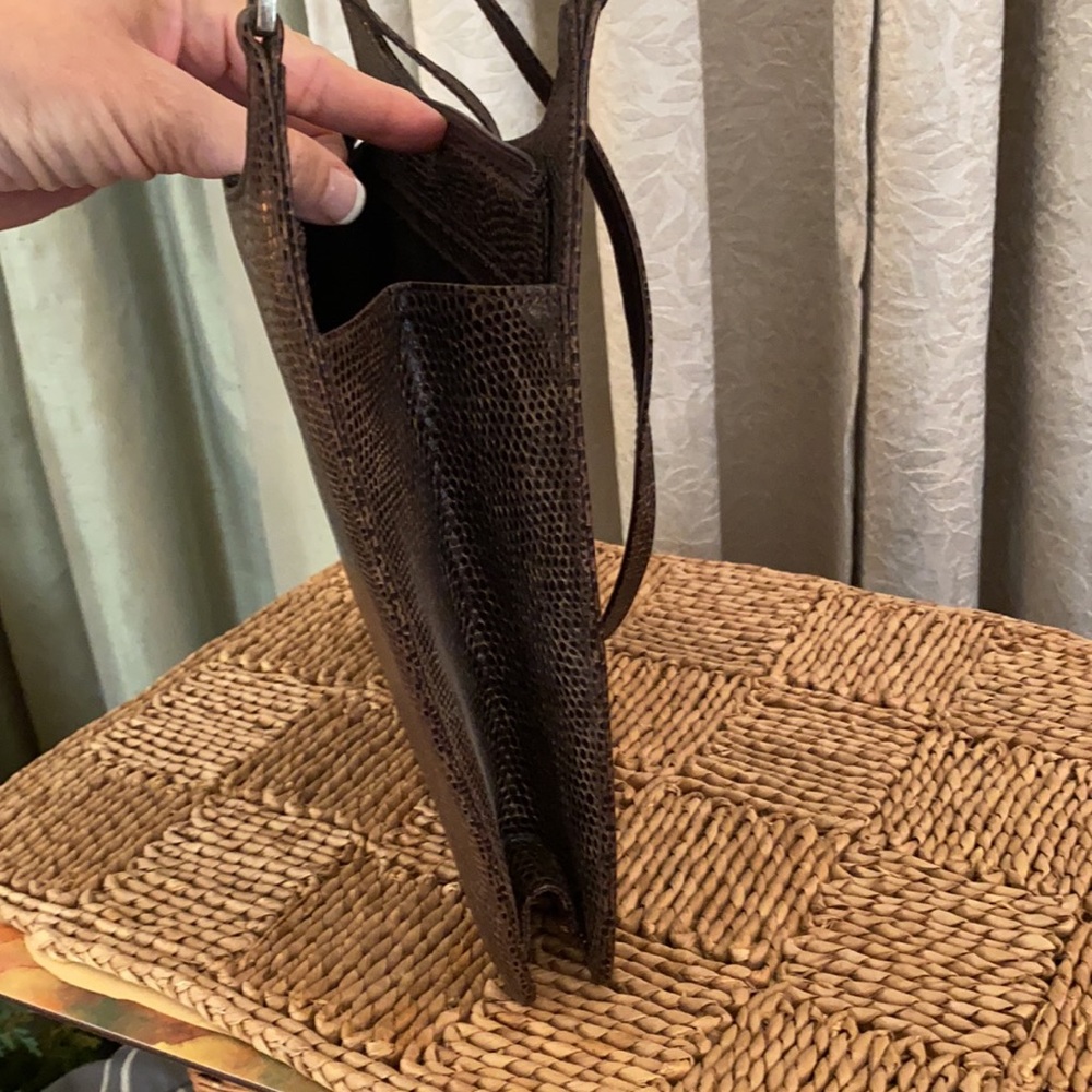 Stuart Weitzman Python Snake Skin Embossed Bag - image 5